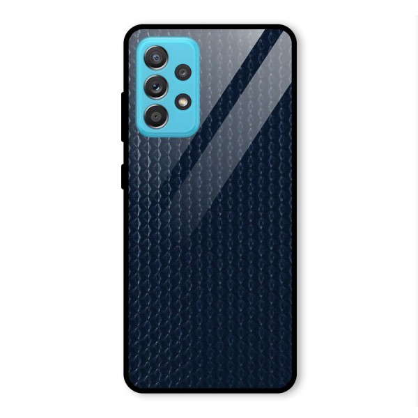 Blue Pattern Glass Back Case for Galaxy A52s 5G